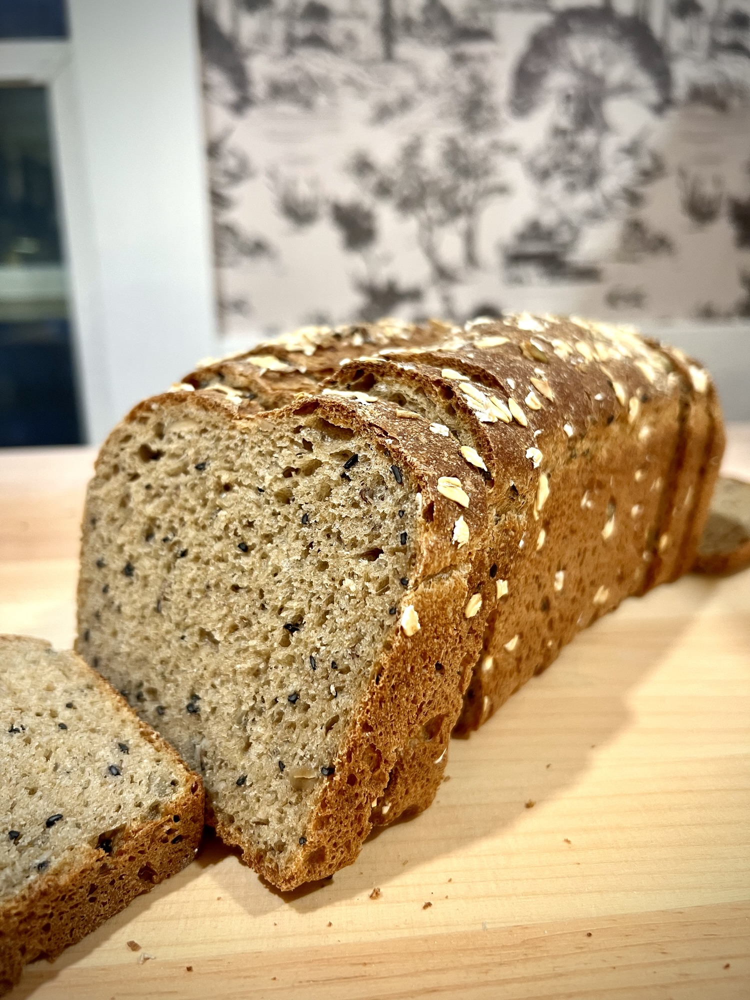 Fresh-Milled, Soft and Fluffy, Seeded Sandwich Bread