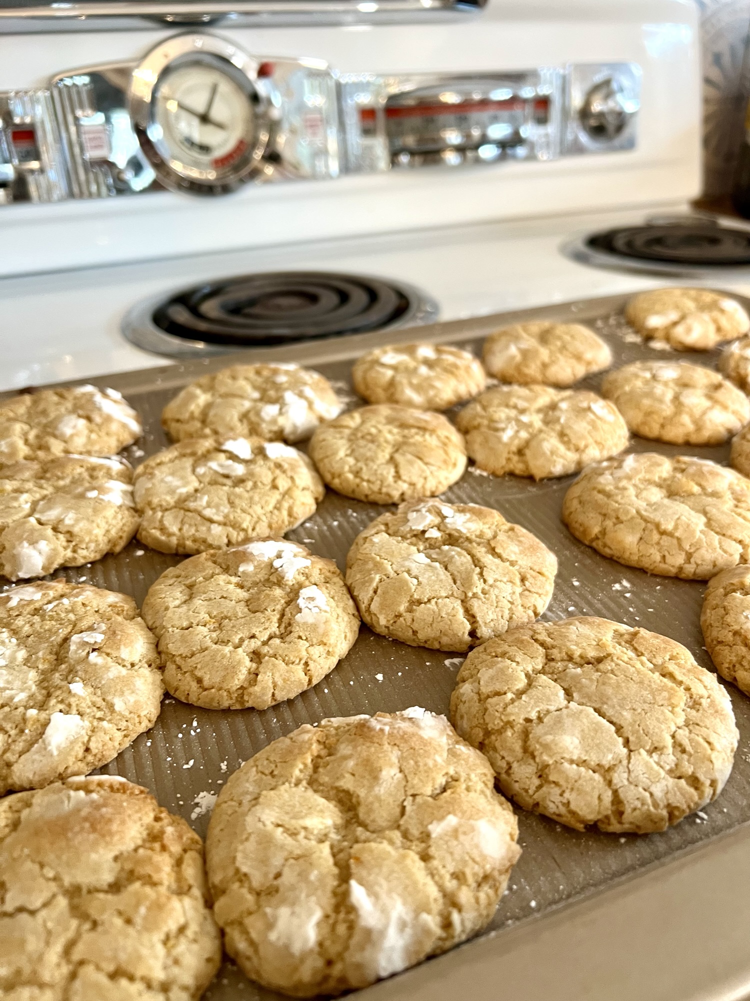 Fresh Milled Flour, Lemon Crinkle Cookies