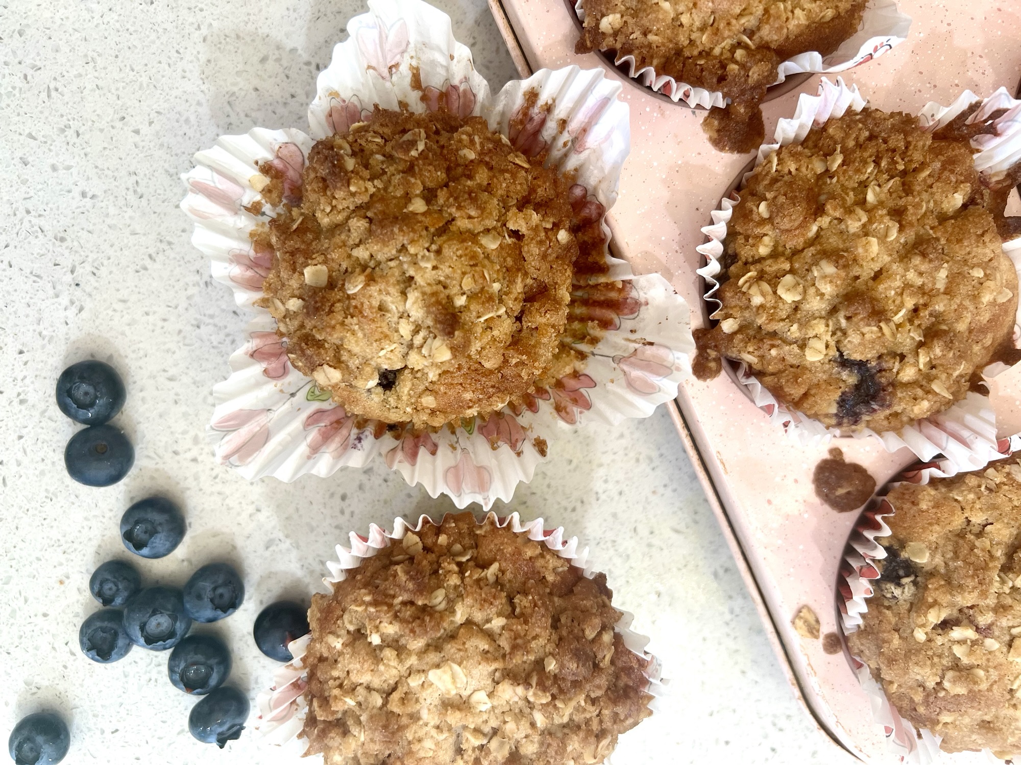 Fresh-Milled Soft and Tender, Summer Berry Streusel Muffins
